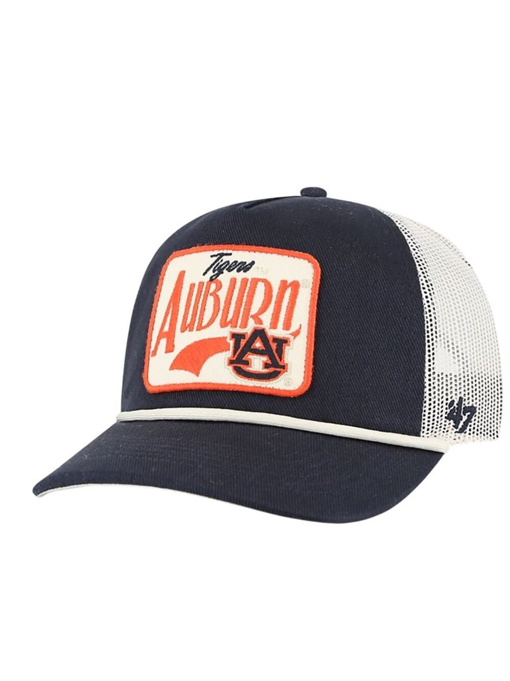 NWT Auburn Tigers 47 Hitch Adjustable Trucker Hat Navy Mesh OS MSRP $38